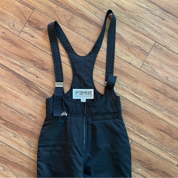 Fera Black Ski Bib overalls Women Size 12L - Picture 2 of 14